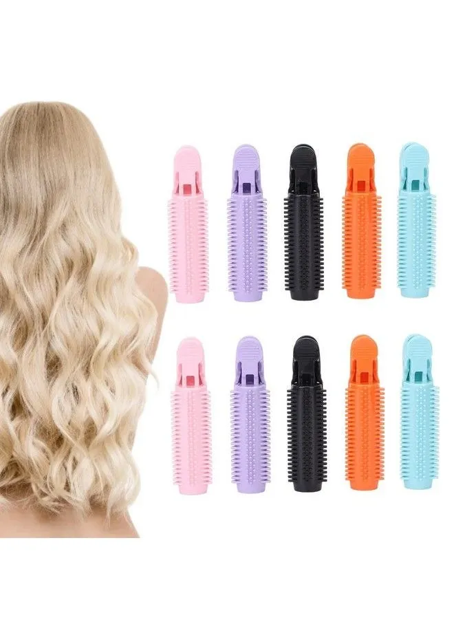 10 Pcs Natural Fluffy Hair Clip Volumizing Hair Root Clip Diy Hair Curler Clip Naturally Fluffy Curly Hair Styling Toolspiral Rollers Hair Clamps For Women And Girl-1