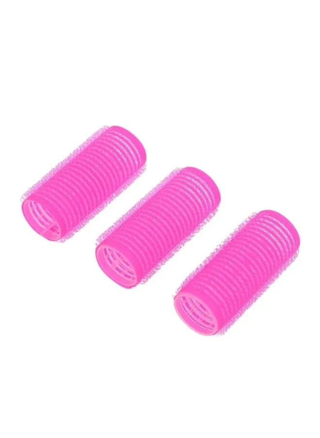 10-Piece Large Self Grip Hair Curl Roller Pink-2