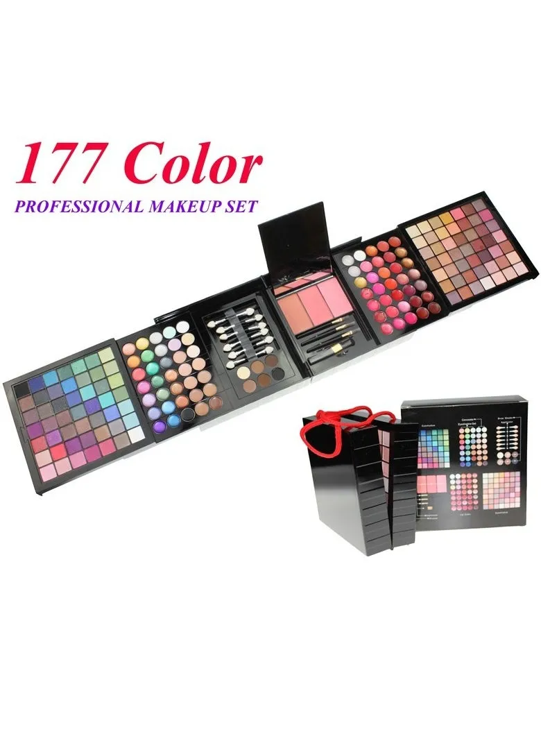 177 Color Makeup Kit Eye Shadow Lip Gloss Combo Set Bead Matte Eyeshadow Palette Concealer-1