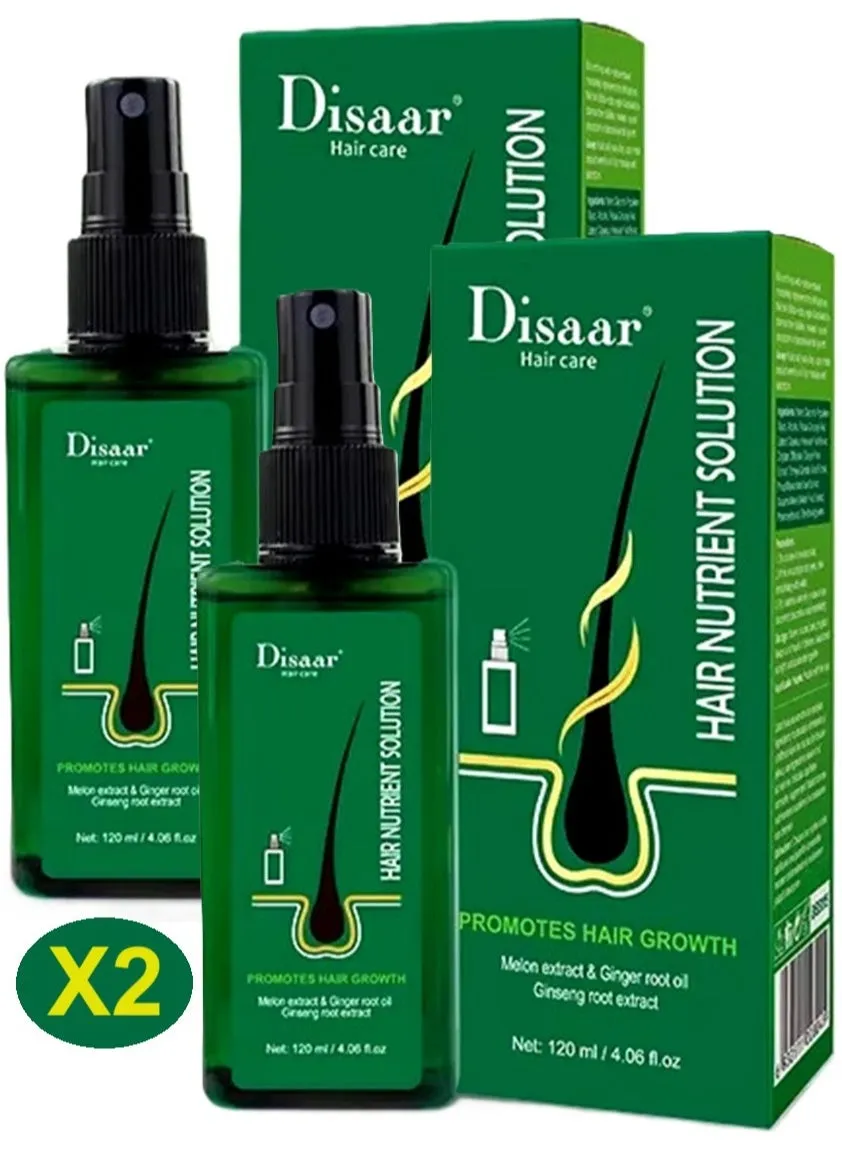 2 Pack of Disaar Ginger Oil for Hair Growth and Nourishing, Stop Hair Loss, Growth Nourishing Lotion Spray Promotes Hair Growth for Women and Men-1