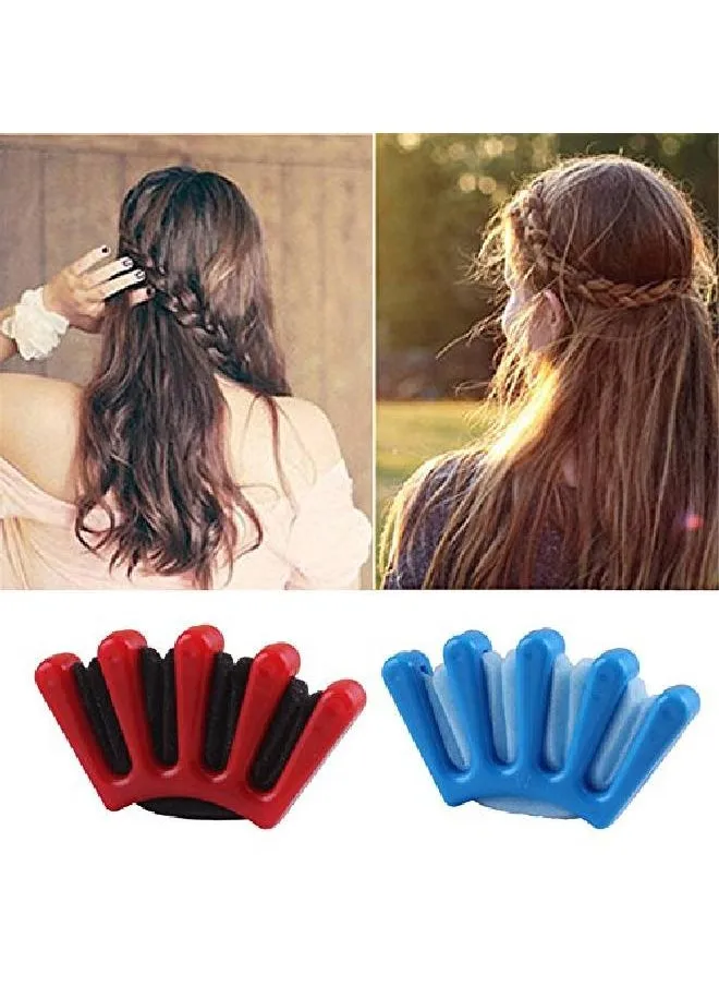 2 Pcs Diy Sponge Hair Styling Tools Fast Bun Maker Braider Braid Stylist Hair Roller Accessories Twist Plait Hair Braiding Tool For Women Lady Girls-1