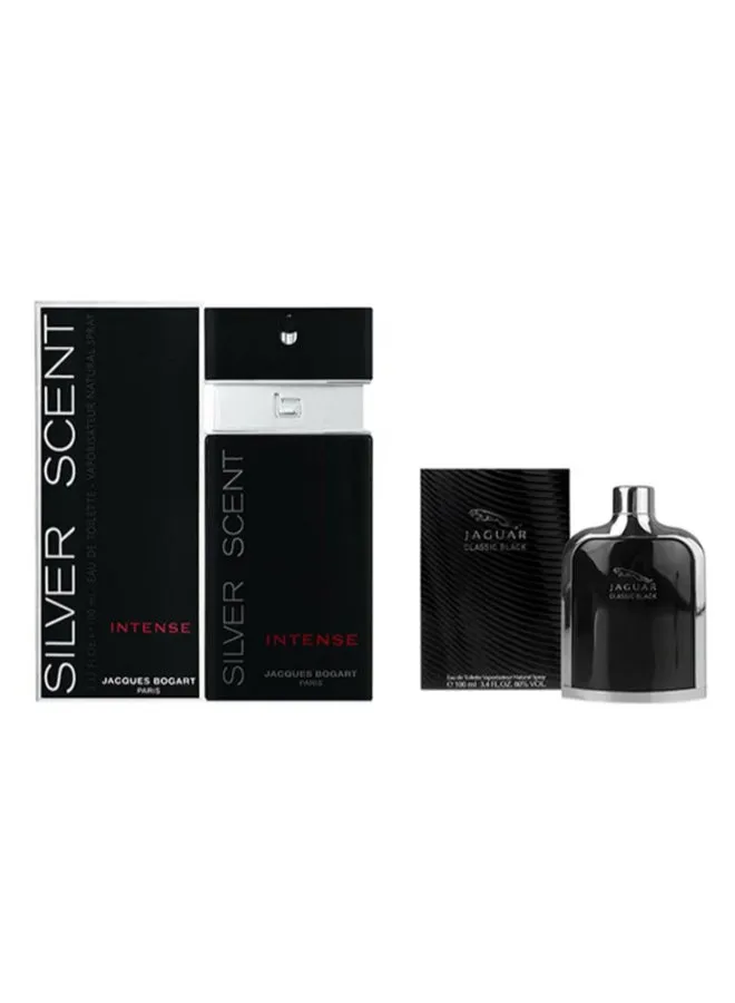 هدية من عبوتين من جاجوار Classic Black EDT 100ml, Silver Scent EDT 100ml-1