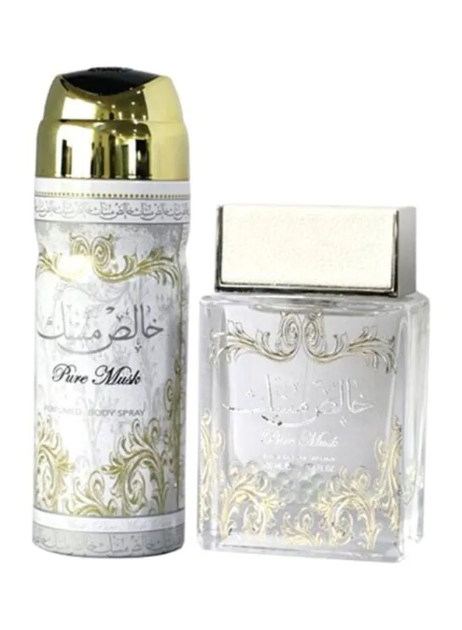 مجموعة هدايا خالص المسك النقي، مكونة من قطعتين (1 x EDP 100 ml , 1 x Body Spray 200 ml)-2