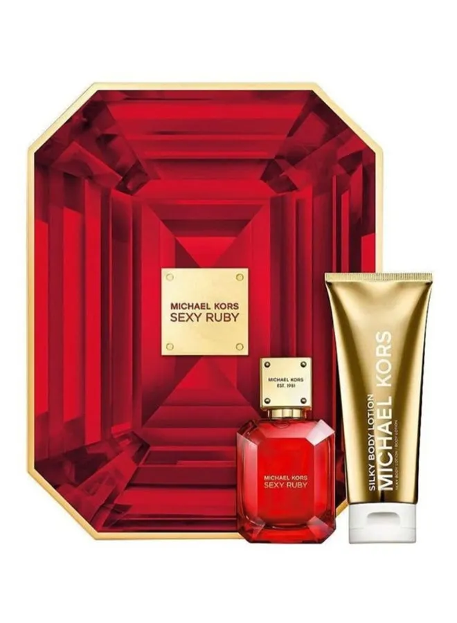 طقم هدية Sexy Ruby، مكون من قطعتين EDP Spray 50ml, Silky Body Lotion 50ml-1