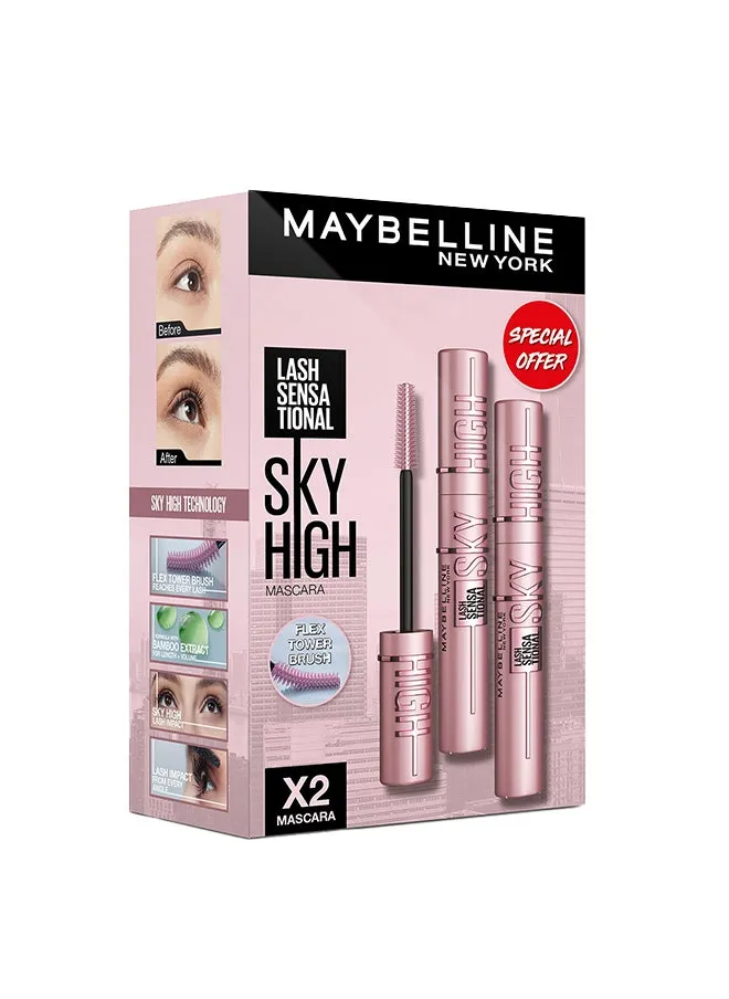 مجموعة ماسكارا Lash Sensational Sky High مكونة من قطعتين، عرض خاص-2