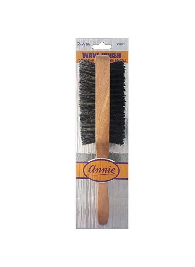 2 Way Wooden Wave Brush 2071 100% Boar Sturdy And Thick For Any Hair-1