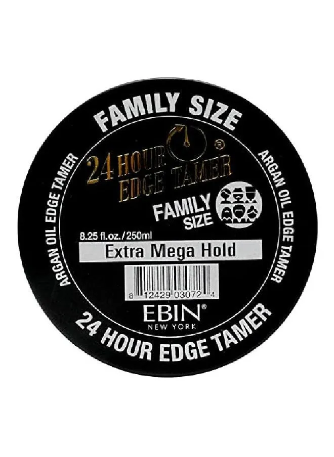 24 Hour Edge Tamer, Extra Mega Hold, 8.25 Oz No Flaking, No White Residue, Shine And Smooth Texture With Argan Oil And Castor Oil-1