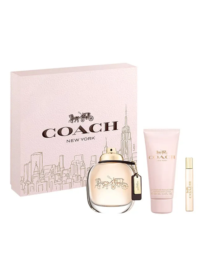 طقم هدية ماء عطر وردي من 3 قطع (90 ml EDP, 100 ml Body Lotion, 7.5 ml EDP Travel Spray)-2