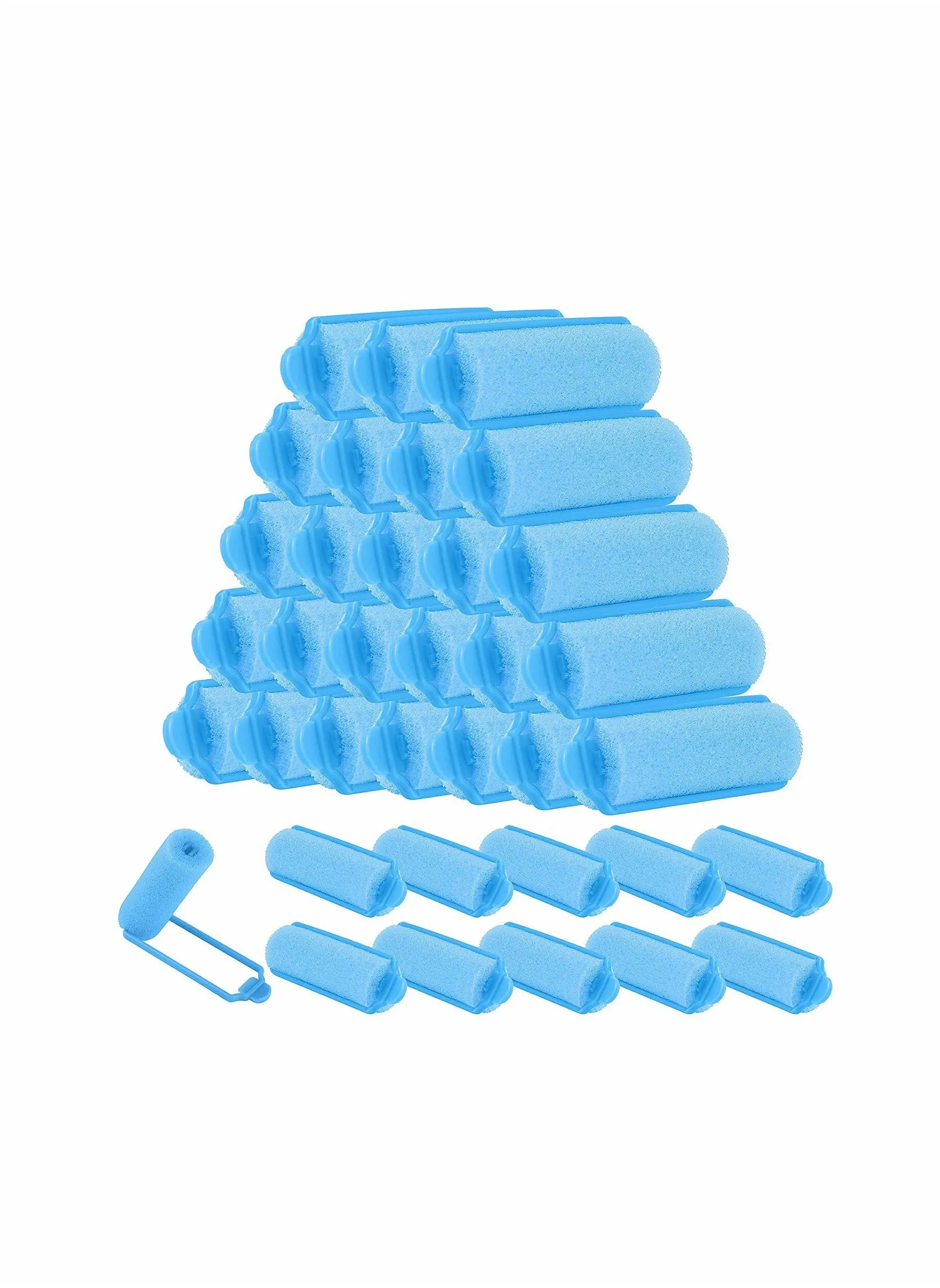 36 Pieces Foam Sponge Hair Rollers 20 mm Mini Styling Curlers Flexible with Storage Bag Soft Sleeping for Adults and Kids-1