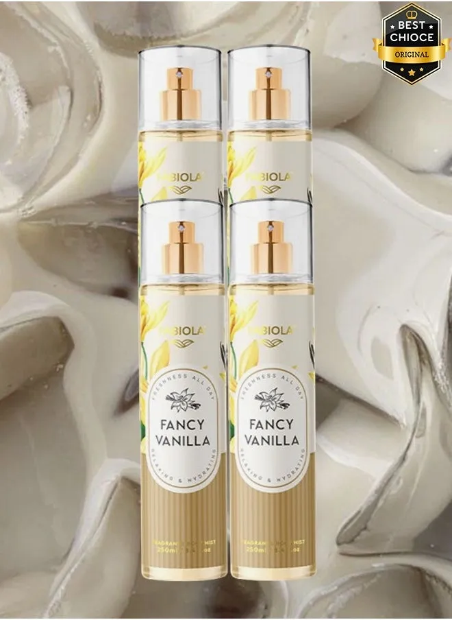 4 Pieces Fancy Vanilla Body Mist 250ml-1