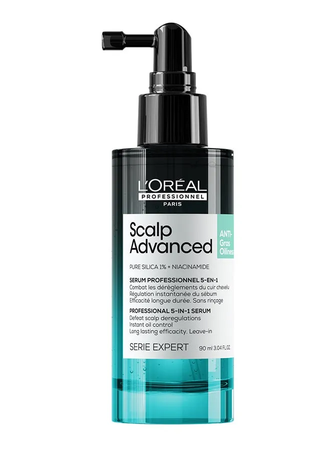 5 In 1 Scalp Advanced Anti-Oiliness Professional Leave-In Serum, Defeats 5 Scalp Deregulation | Serie Expert 90ml-1