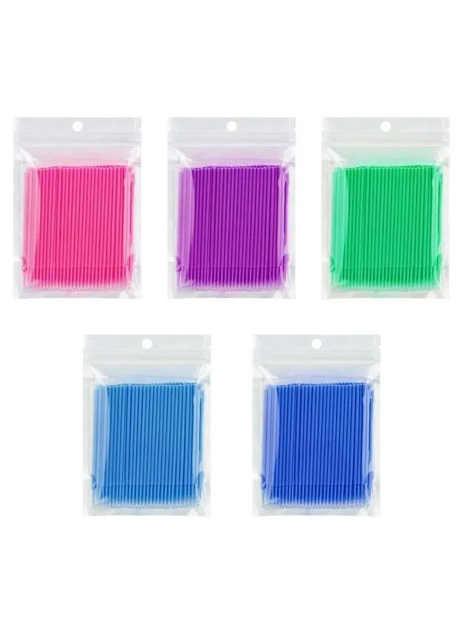 500 Pcs Disposable Microbrush Applicators Microfiber Wands For Eyelashes Extensions And Makeup Application (Head Diameter: 1.5/ 2.0/ 2.5 Mm)-1