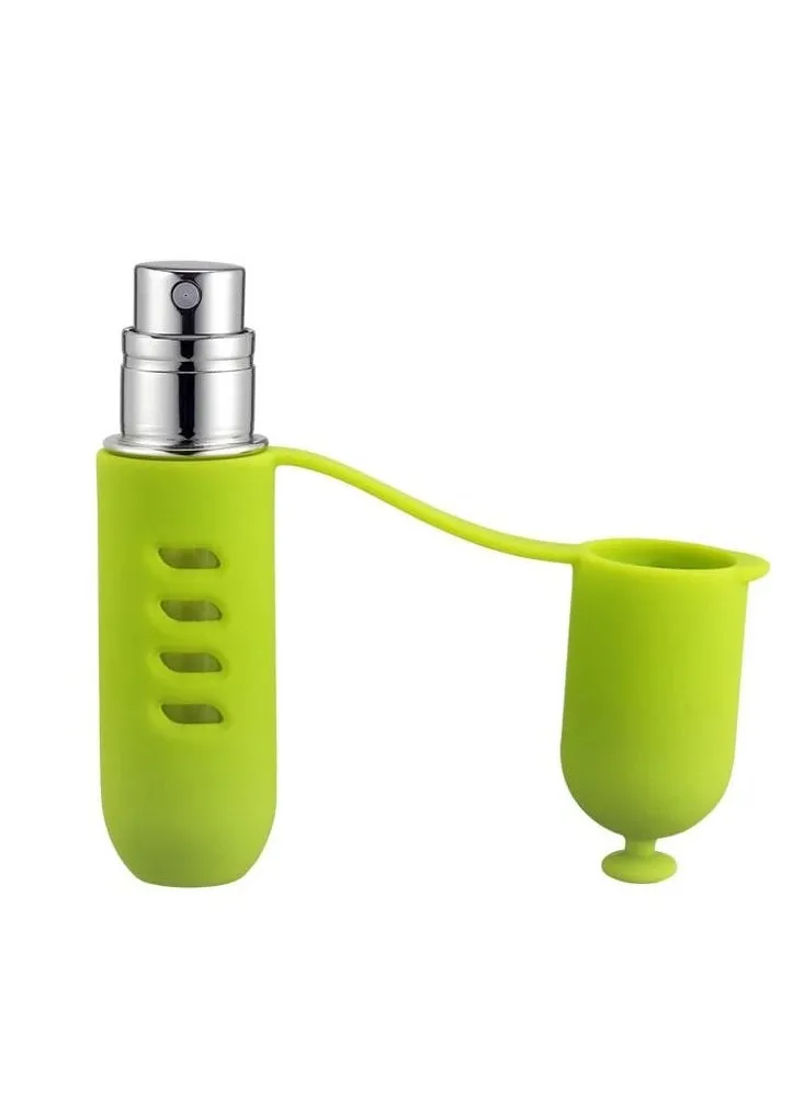 5ml Refillable Perfume Atomizer for Travel, TSA-Approved Portable Mini Empty Cologne Spray Pump Bottle, Dispenser Container Pocket Size Men and Women (Green)-1