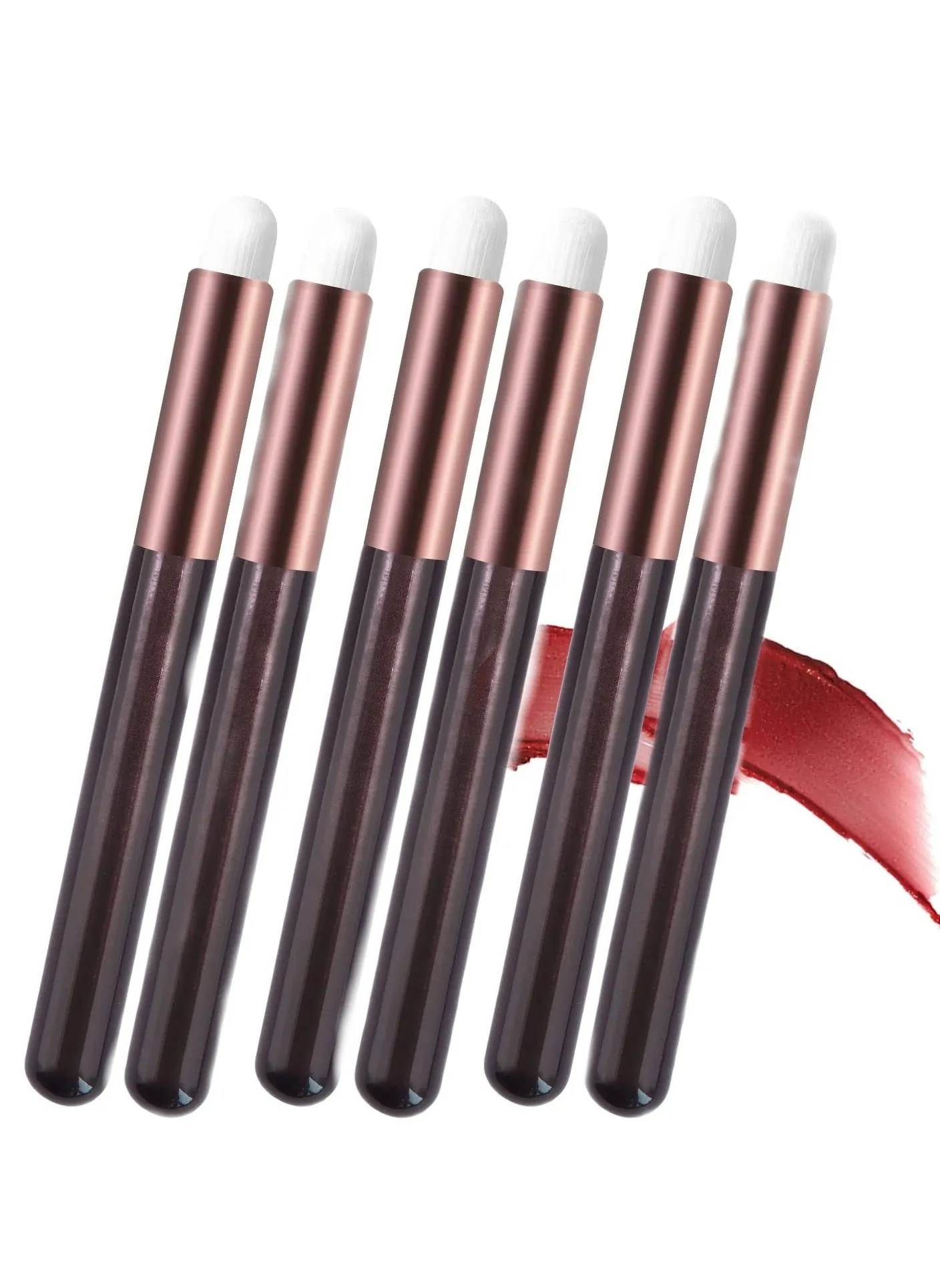 6 Pcs Lip Brushes Make Up Brush Eyeshadow Brush Concealer Brush Lipstick Lip Gloss Wands Applicator Tool Makeup Beauty Tool Kits-1