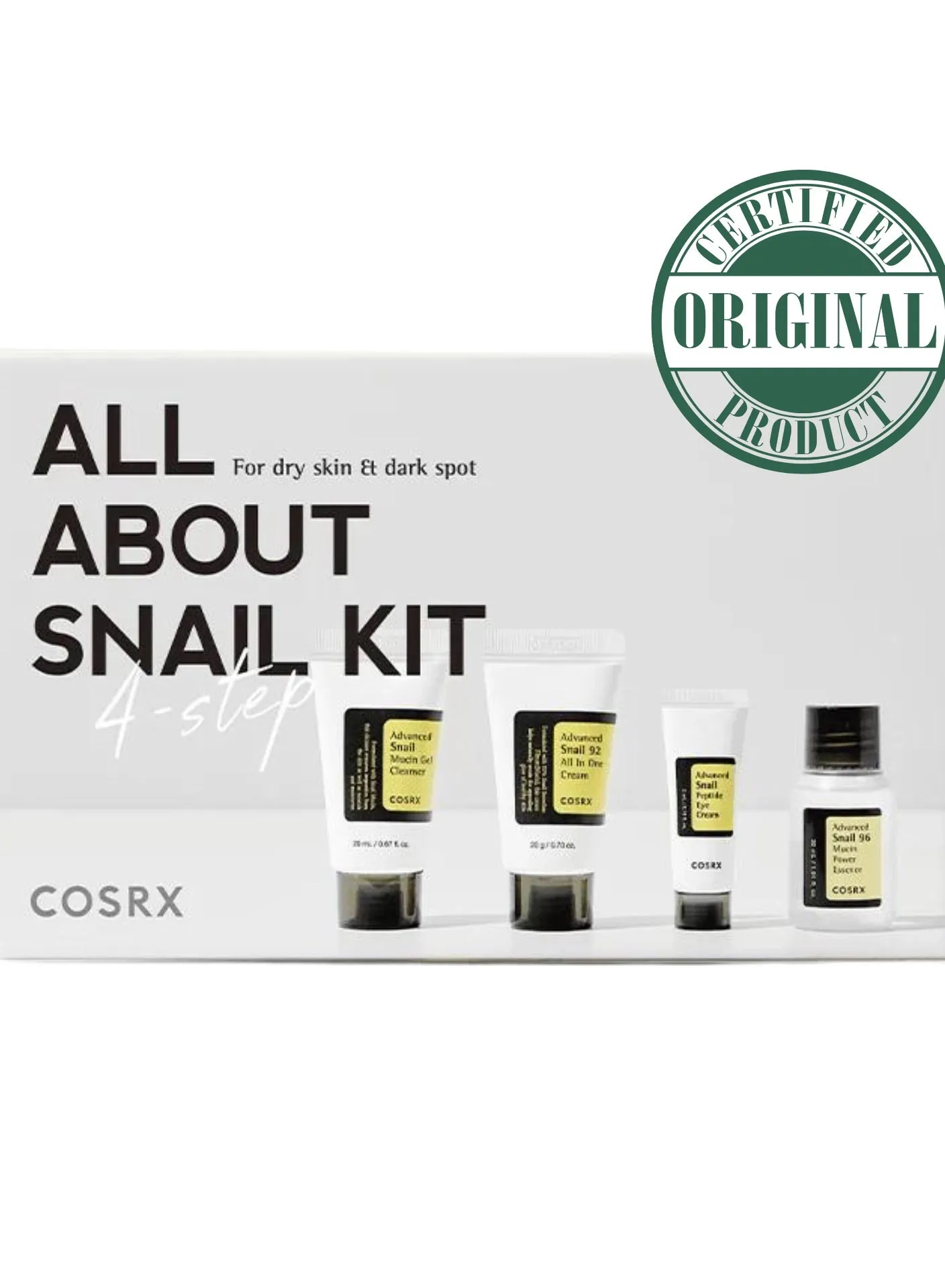 مجموعة All About Snail Kit، أساسيات العناية بالبشرة المحبوبة المكونة من 4 خطوات مملوءة بموسين الحلزون لإصلاح البشرة وترطيبها وتهدئتها بشكل مثالي-1