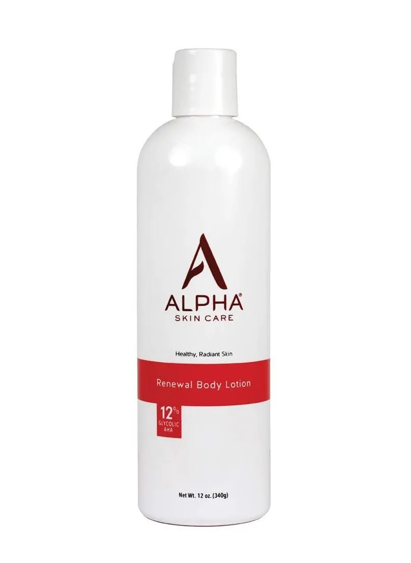 Alpha Skin Care Renewal Body Lotion Anti-Aging Formula for All Skin Types - Reduces the Appearance of Lines & Wrinkles white 12 Ounce (Pack of 1)-1