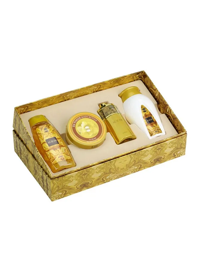 طقم هدايا أوروم (Aurum Spray 75ml, Aurum Body Butter 200gm, Aurum Shower Gel 200ml & Aurum Powder 100gm)-2