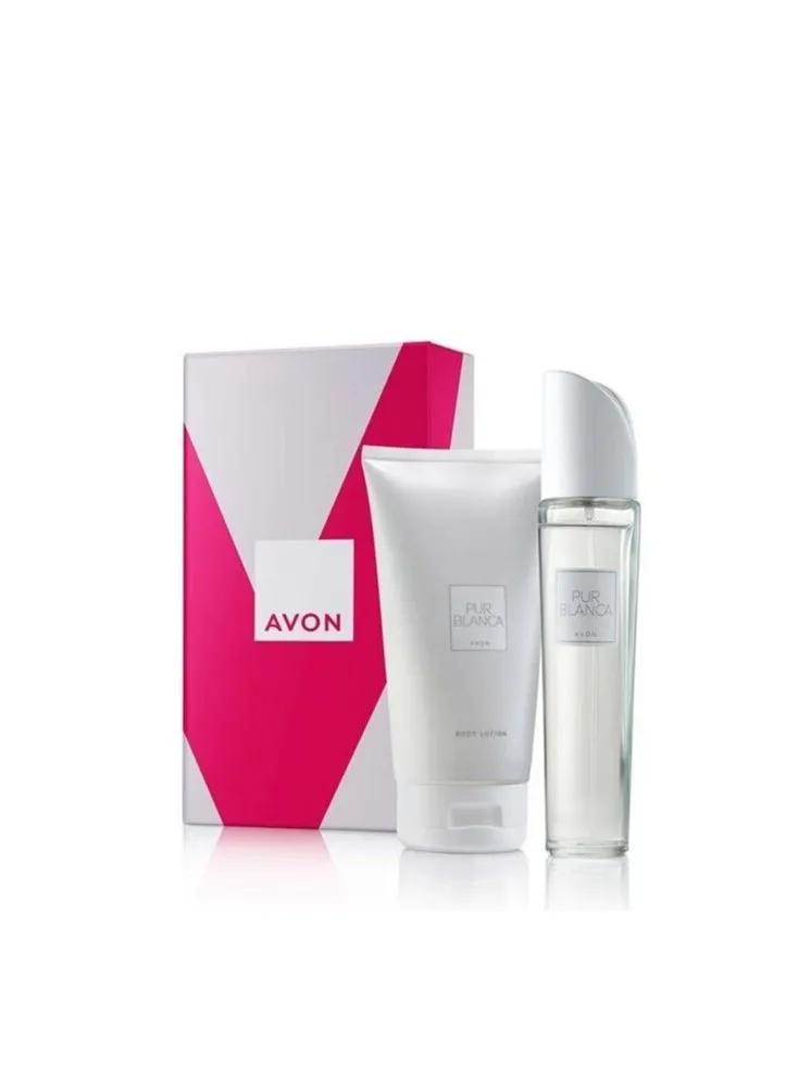 Avon Pur Blanca EDT 50ml and Body Lotion 150ml Gift Set Brand New Boxed-1