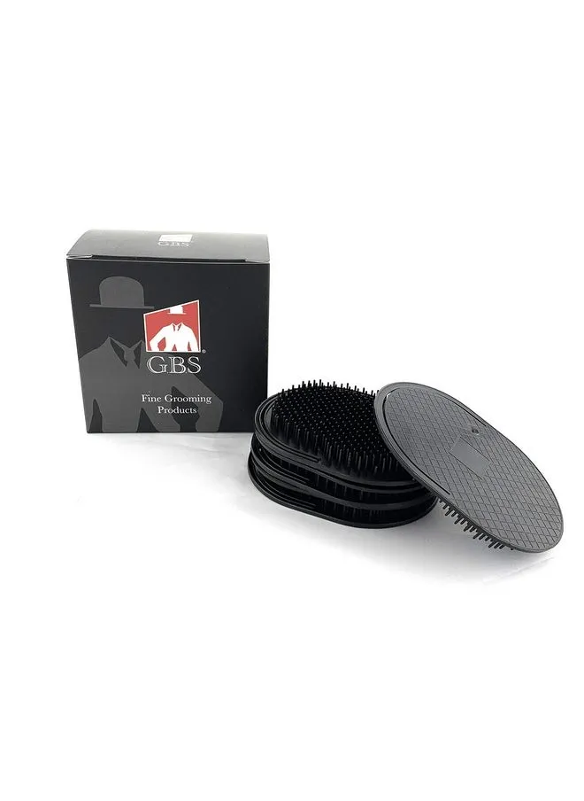 B.S Pocket Palm Combs Brush For Men Women And Pets Grooming Brush Pack Of 6 (Black) Made In U.S.A-1