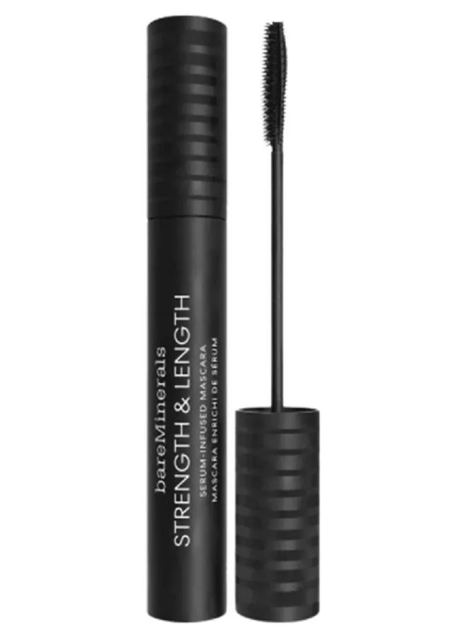 BAREMINERALS Strength & Length Serum-Infused Mascara, Extreme Black, 8ml-1