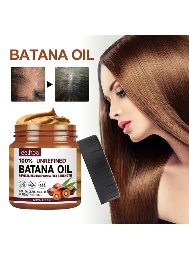 Batana Oil 120ml, Batana Oil Conditioner for Thicker, Fuller and Healthier Hair, Revitalized Hair Growth and Strength, Nourishing Hair Moisturizer for Damaged Hair Repair, Batana Oil Hair Mask-1