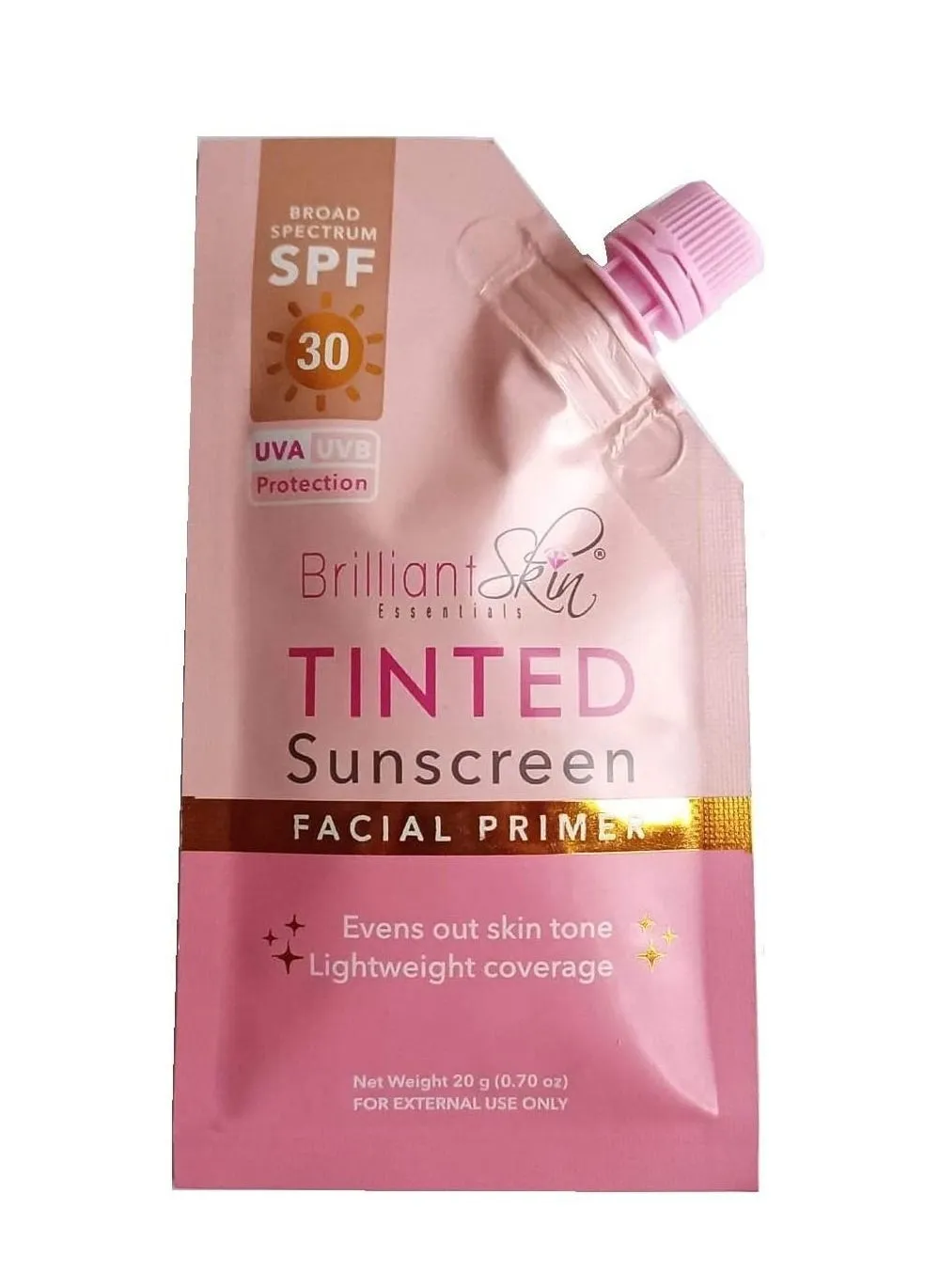 Brilliant Tinted Sunscreen Gel - Cream Facial Primer, Spf30 - (20g)-1