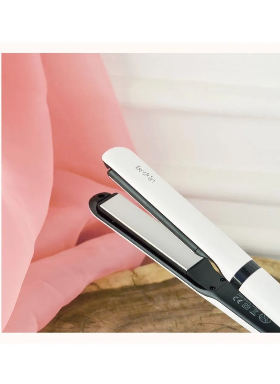 Ceramic hair straightener elegant design, White/ Black-2