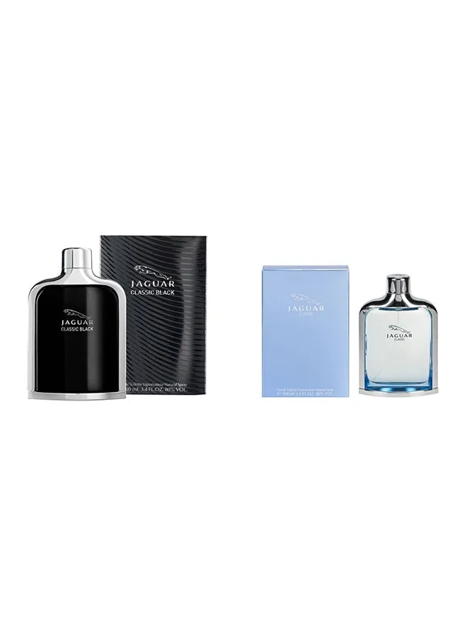 طقم هدايا ماء تواليت كلاسيك بلاك وكلاسيك بلو (Classic Black EDT 100 ml and Classic Blue 100 ml)-1