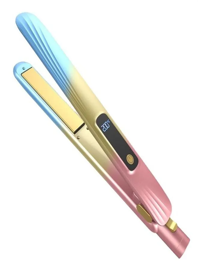 Colorful Hair Straightening& Curling Flat Iron Hair Curler for Women-1