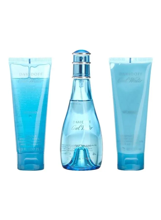 طقم هدايا كول ووتر 1xEDT (100), 1x Shower Breeze (75), 1x Moisturizing Body Lotion (75)ملليلتر-1