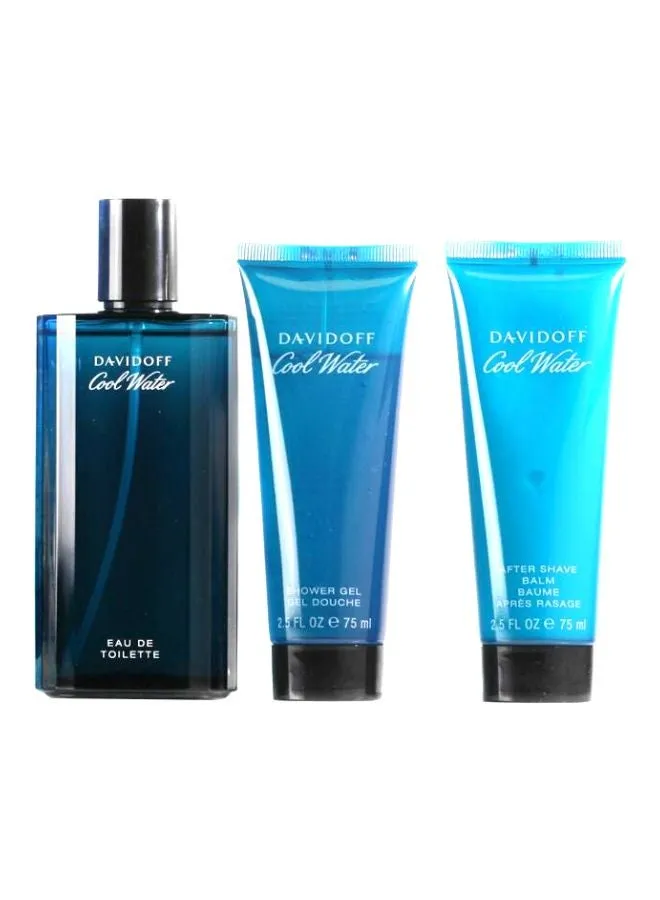 طقم هدايا كول ووتر EDT Spray (125ml), Shower Gel (75ml), After Shave Balm (75ml)-1