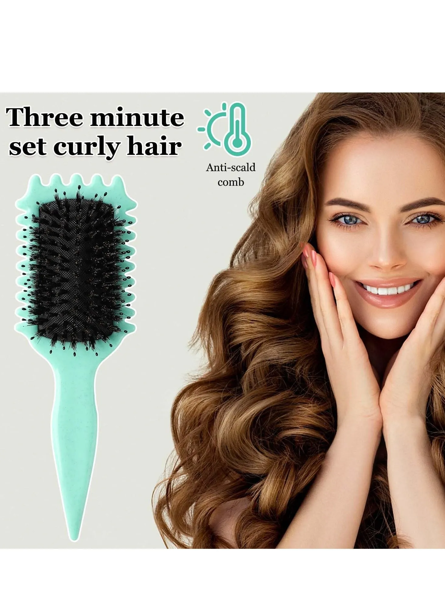 Curl Defining Brush, Curly Hair Brush, Curl Defining Brush, for Combing and Shaping Men and Women, Reduces Pulling and Separating Curls for Defined Curls-2