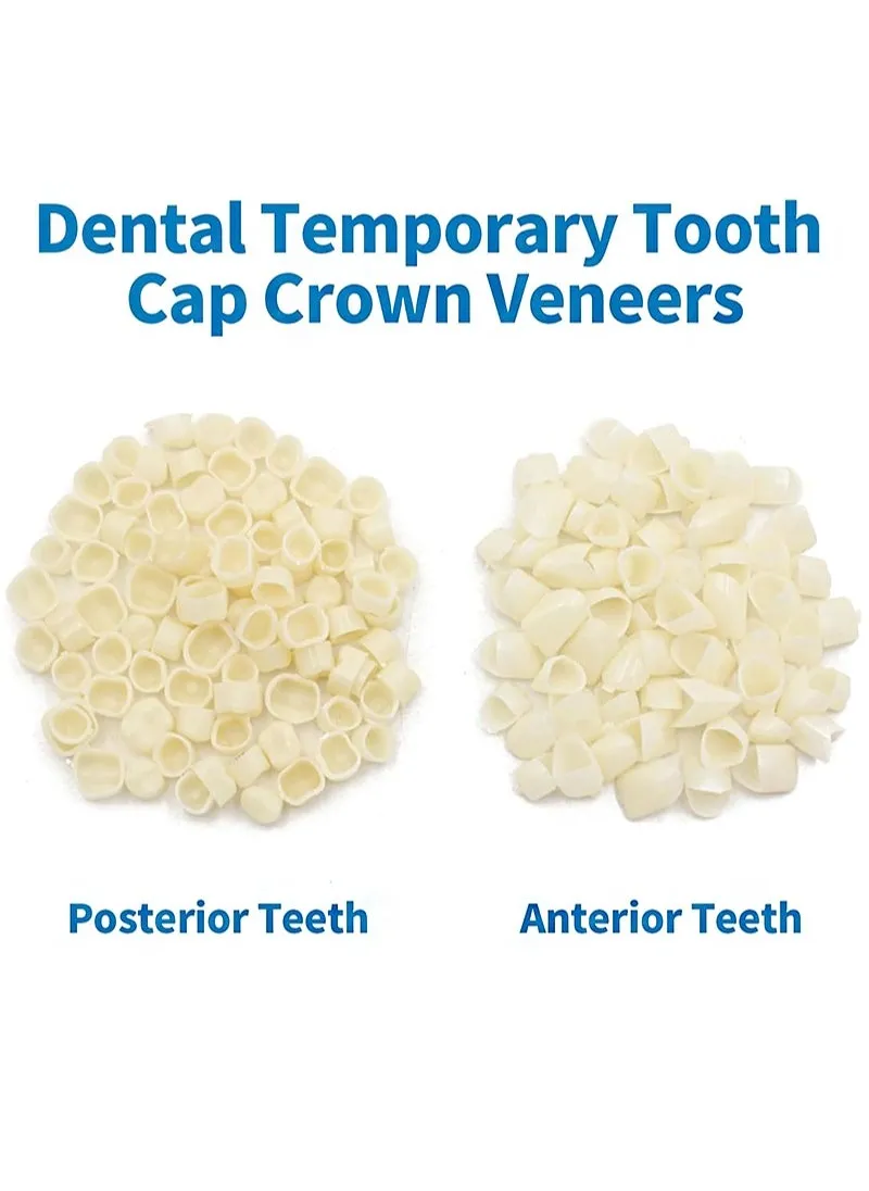 غطاء الأسنان المؤقت للأسنان، قشرة التاج الأمامية الخلفية والأسنان الخلفية المولية مع إصلاح الأسنان، حشو غطاء الخرز الحراري للأسنان المكسورة المفقودة (50 قطعة من الأسنان الأمامية و50 قطعة من الأسنان ال-2