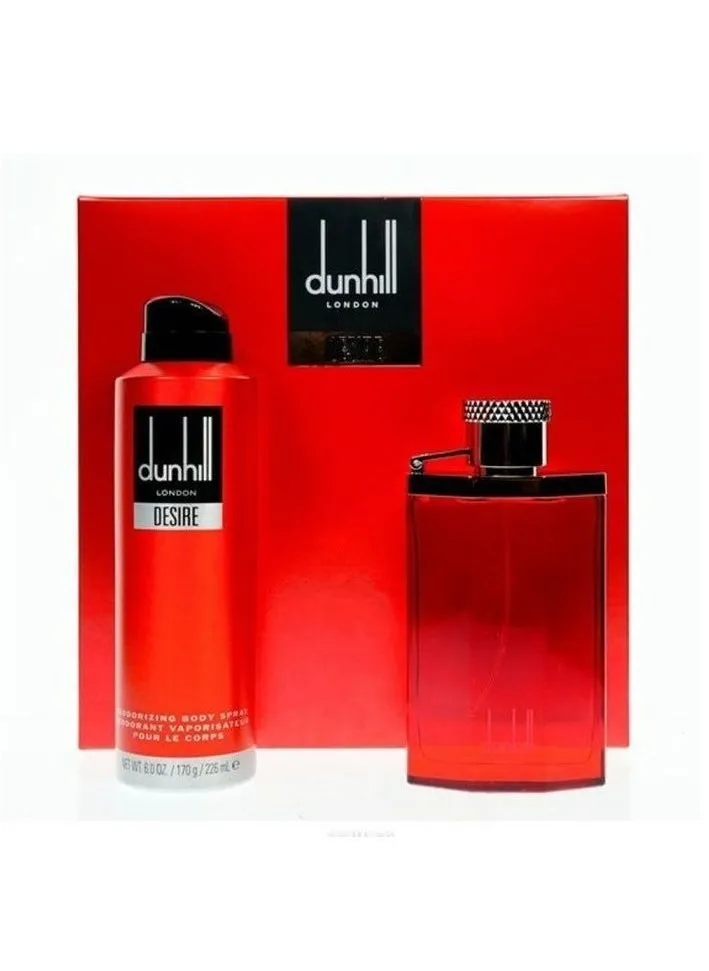 DUNHILL DESIRE RED (M) SET EDT 100ML+BODY SPY 226ML-2