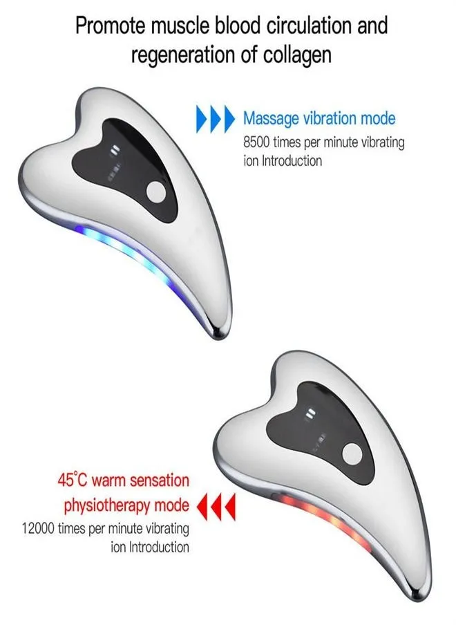 Electric  Facial Massager Heating Vibration Beauty Device Face Lift Slim Massager-2