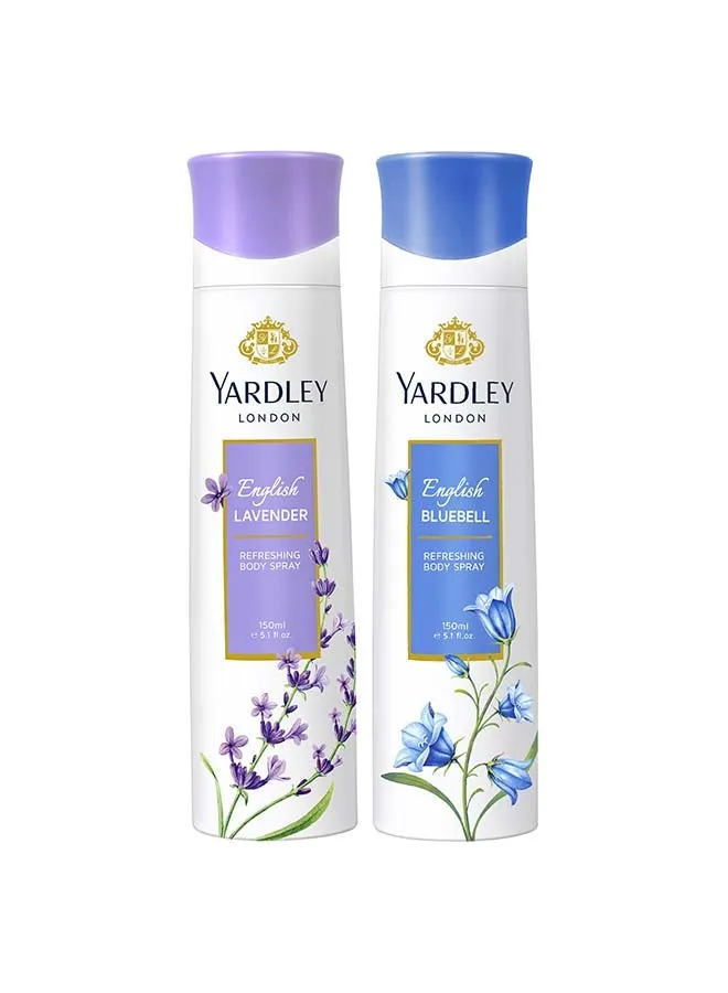 مجموعة هدايا تتضمن عبوة إنجلش لافندر (English Lavender 150ml, English Bluebell 150ml)-1