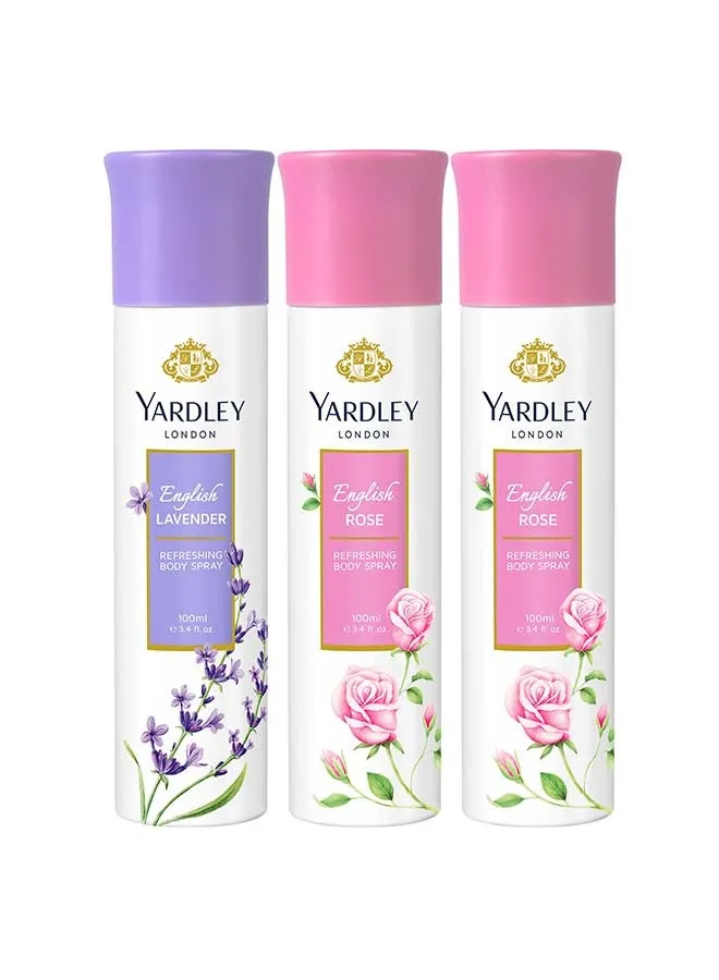 طقم هدايا إنجلش روز (2 x English Rose 100ml, English Lavender 100ml)-1