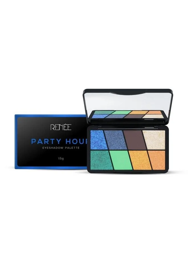 Eyeshadow Palette Long Lasting High Pigmented Multicolor Eye Makeup With Mattes & Shimmers Party Hour 16Gm-1