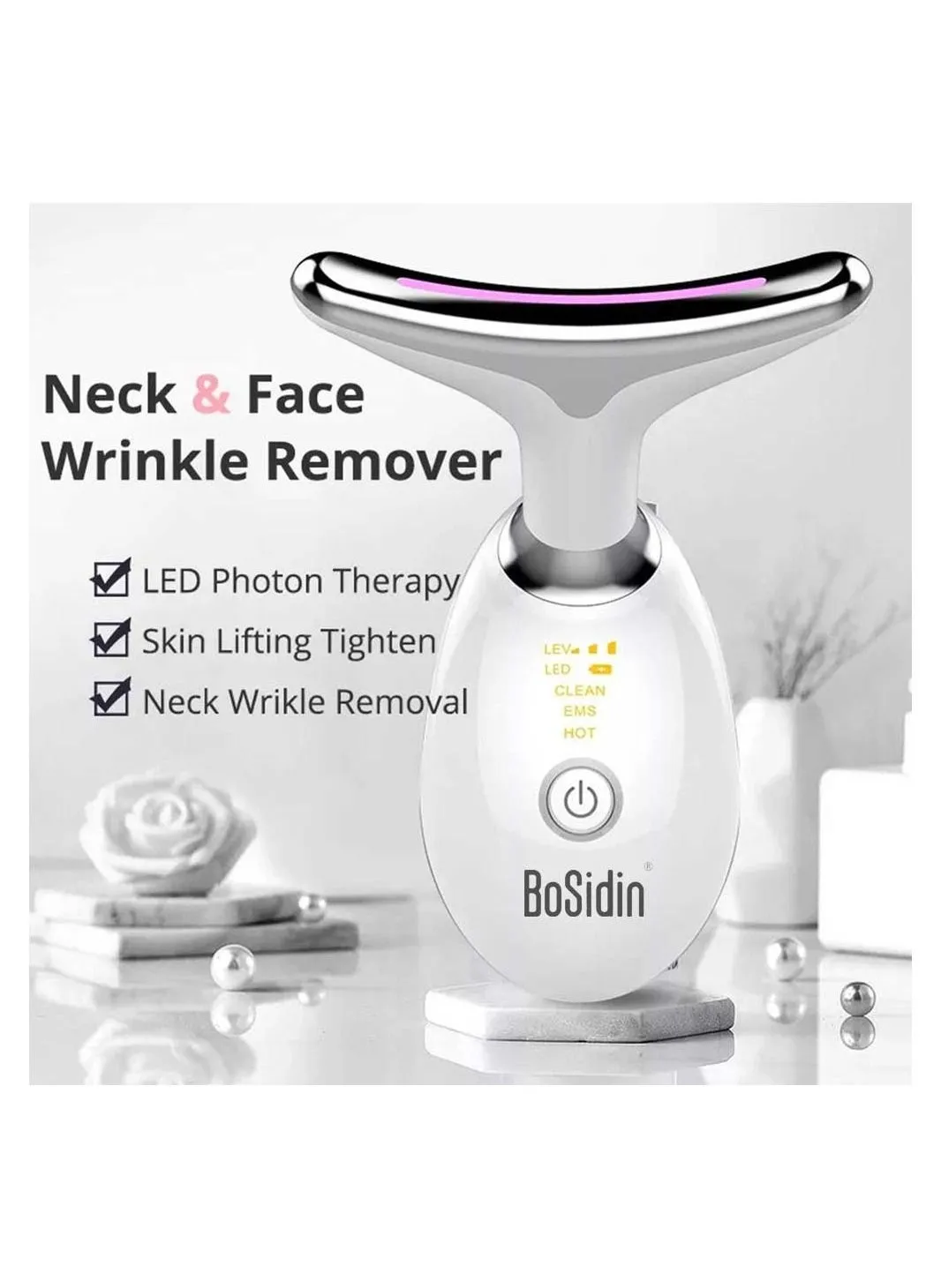 Face Neck Lifting and Tightening Massager Anti-Aging Device, Wrinkle and Double Chin Remover Beauty Device-2