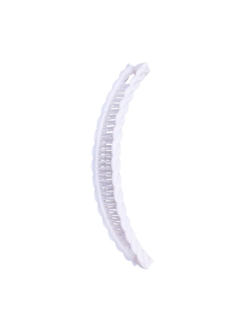 Factory wholesale comb twist wave pair comb hair comb hair curler ball hair accessories White-1