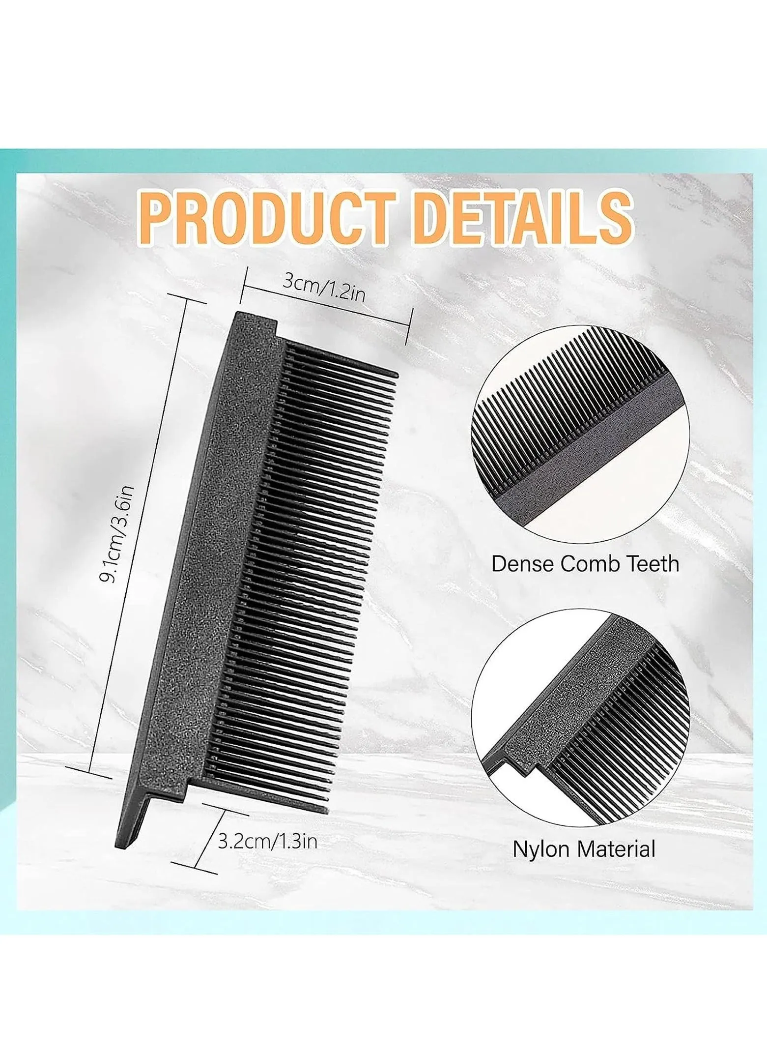 Flat Iron Combs Attachment Clips - 2 Pcs Nimble Hair Straightening Combs, Ideal for DIY Hairstyling & Professional Hairdressers-2