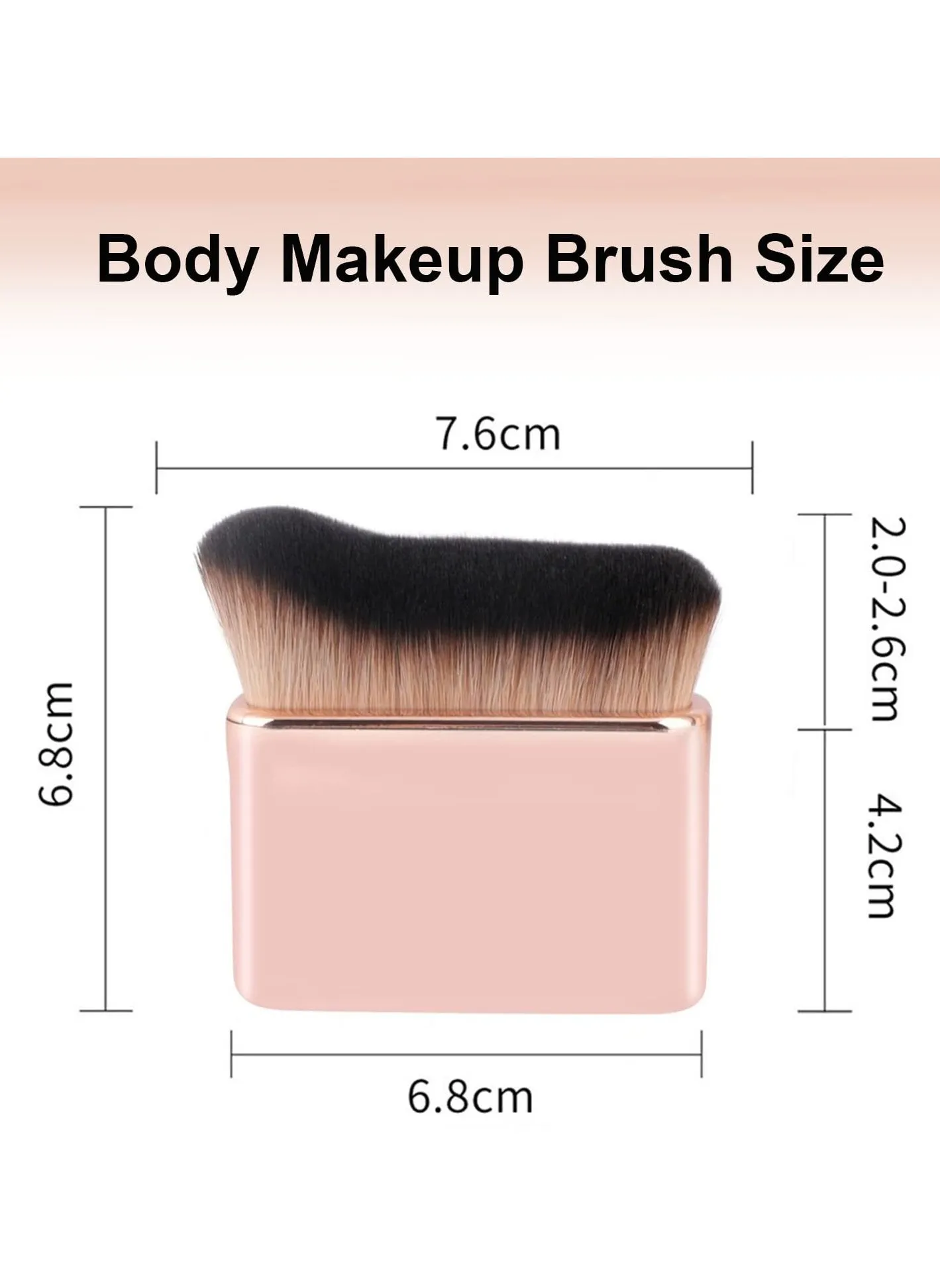 Foundation Makeup Brush, Face Blush Brush, Handless Makeup Blender, Liquid Powder Foundation Brush, for Blending Liquid, Cream or Flawless Powder Cosmetics 2pcs-2