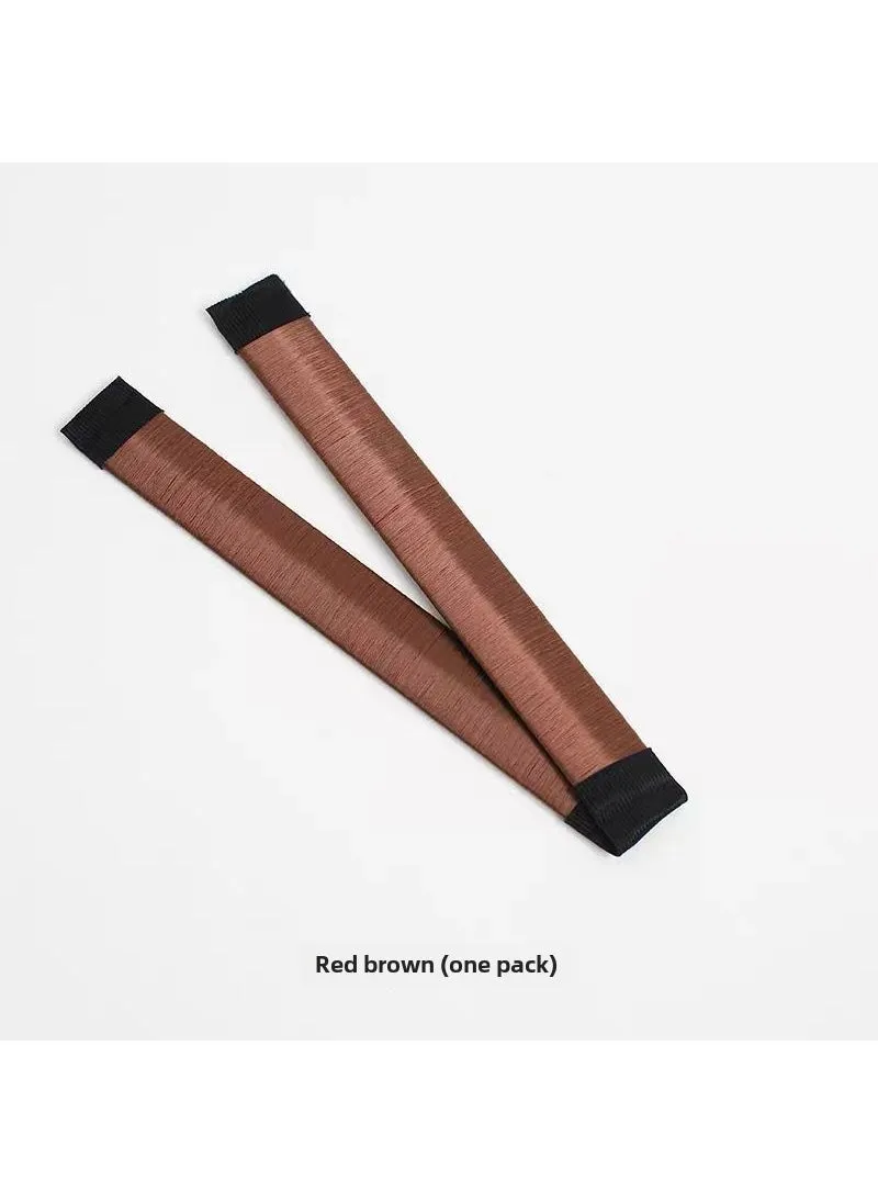 French Curl Bun Maker Hair Accessory Reddish Brown-1