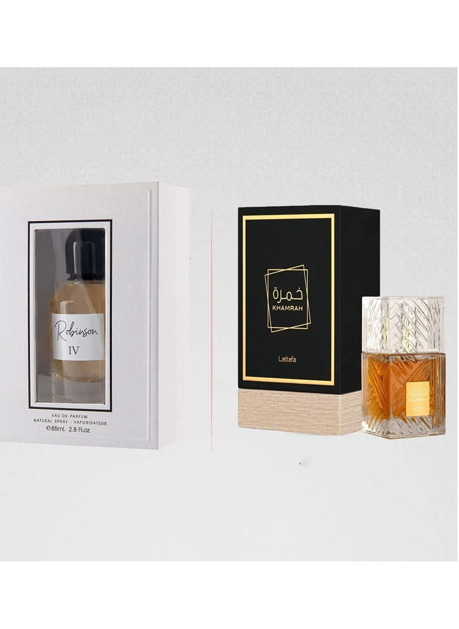 مجموعة هدايا عطر خمرة - خمرة 100مل - روبنسون 85مل-2