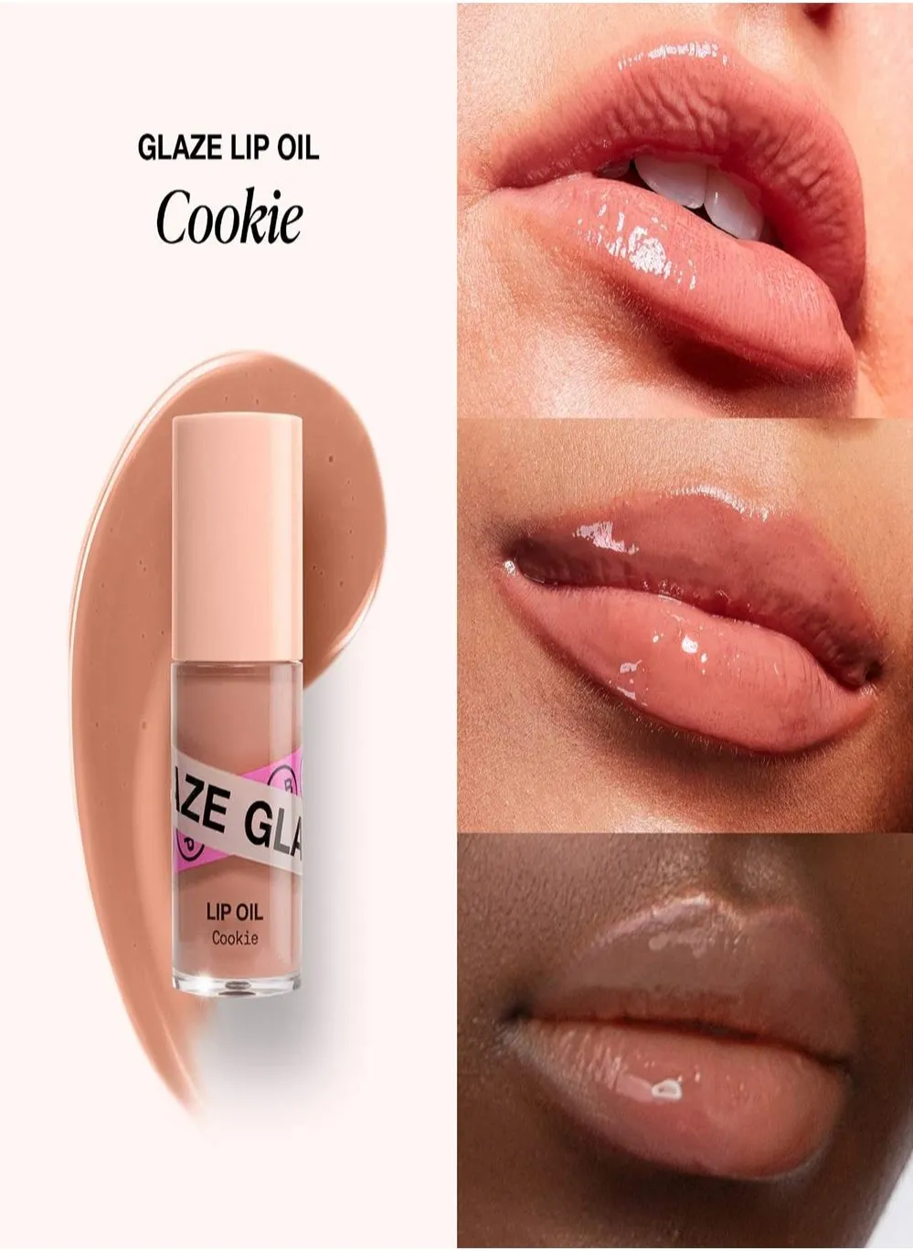 GLAZE LIP OIL-for soft plump a supple lips- Cookie-2