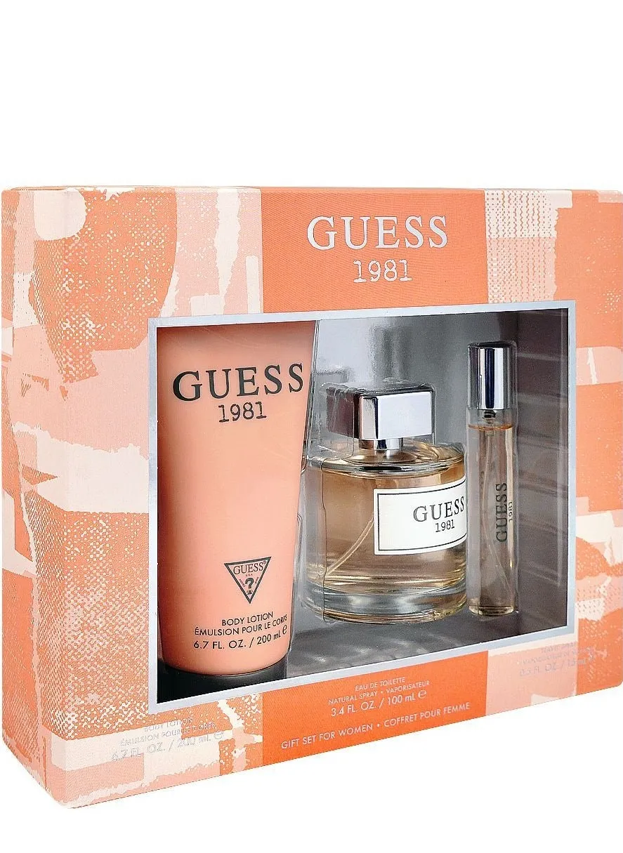 GUESS 1981 (L) SET EDT 100ML+200B/L+15ML 2023 NEW B-1