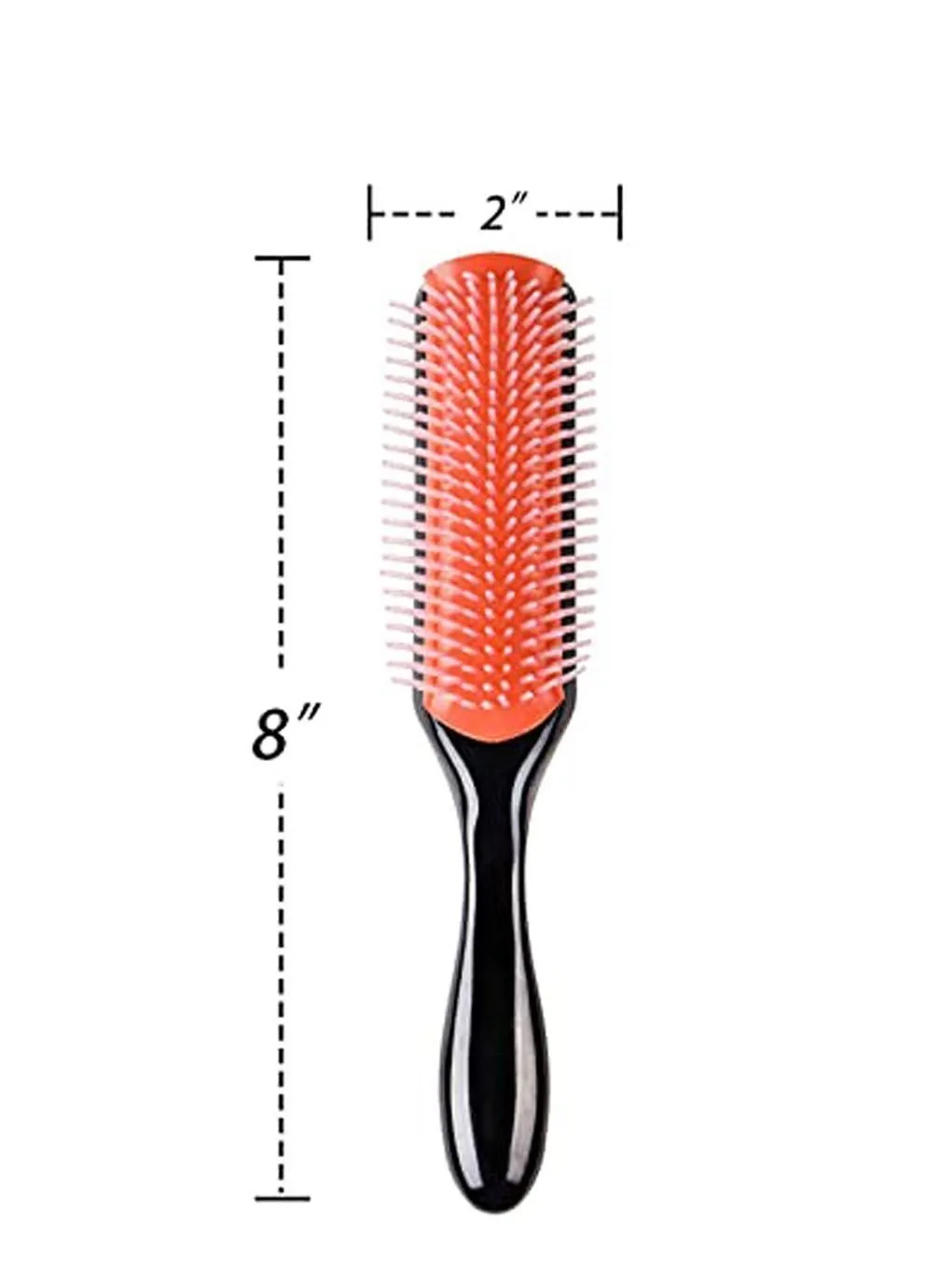 Hair Brush For Natural Curly Hair, Nylon Bristle Wet Mini Small Shower Wavy Drying Plastic Comb-2