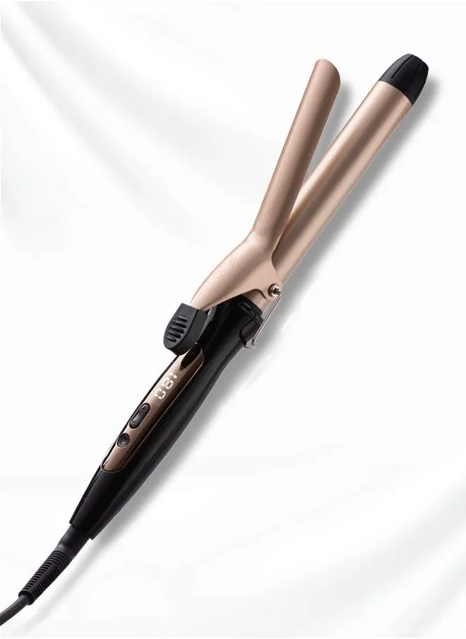 Hair Curler 25mm Gold With LCD Display, Adjustable Temperature, Harmless and Durable, Quick Home Hairstyle-1