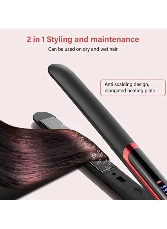 Hair Straightener and Straightcare with Negative Ions-Dual Voltage Flat Iron for Hair-2