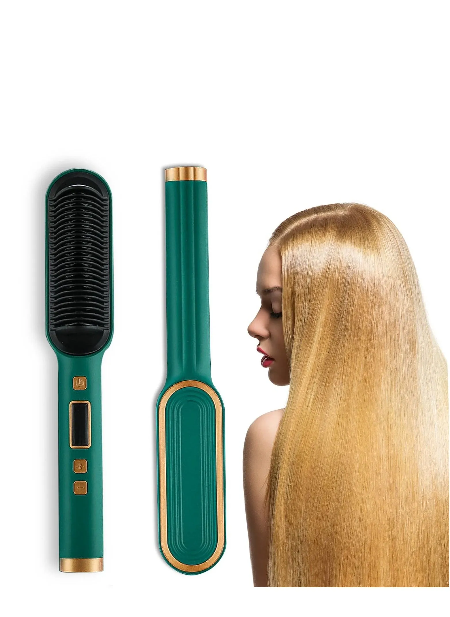 Hair Straighteners Multifunctional Ionic Beard Straightener Brush for Women-1